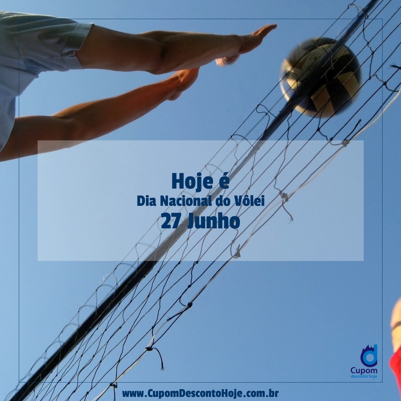  Hoje é 27 junho Dia Nacional do Vôlei