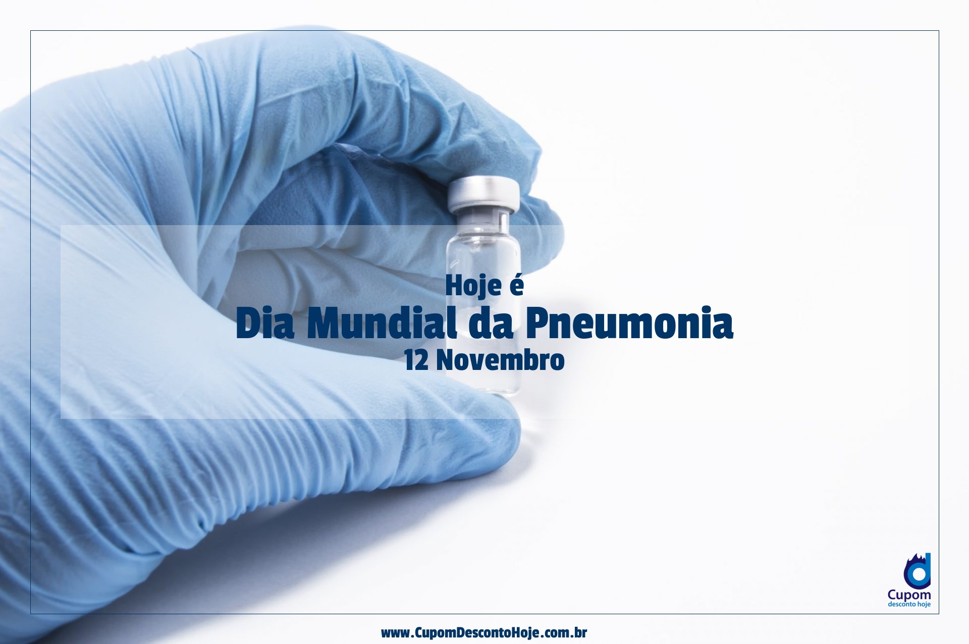  Hoje é 12 novembro Dia Mundial da Pneumonia