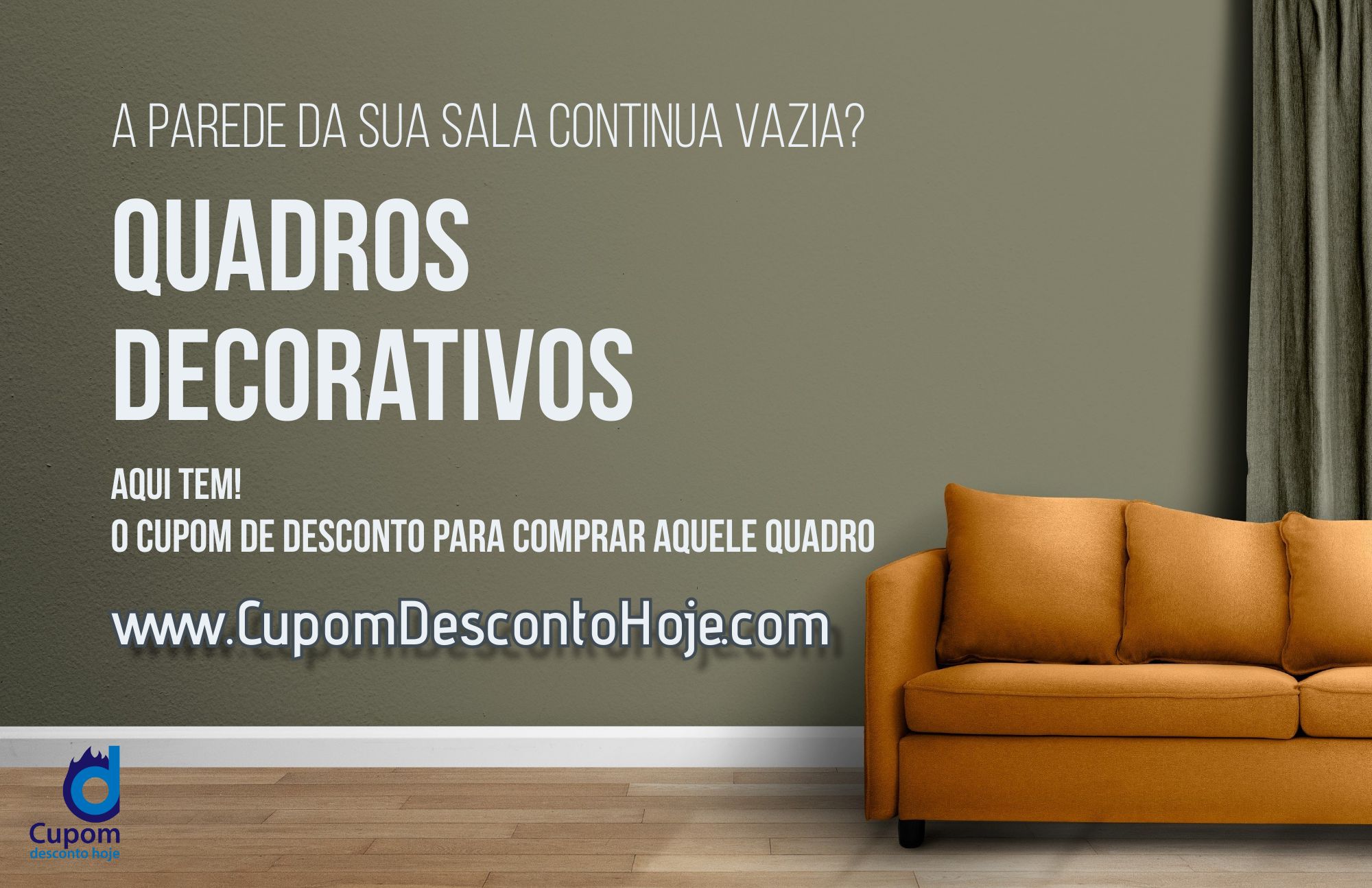 Confira Cupons de desconto e ofertas exclusivas para quadros decorativos Image by prostooleh on Freepik